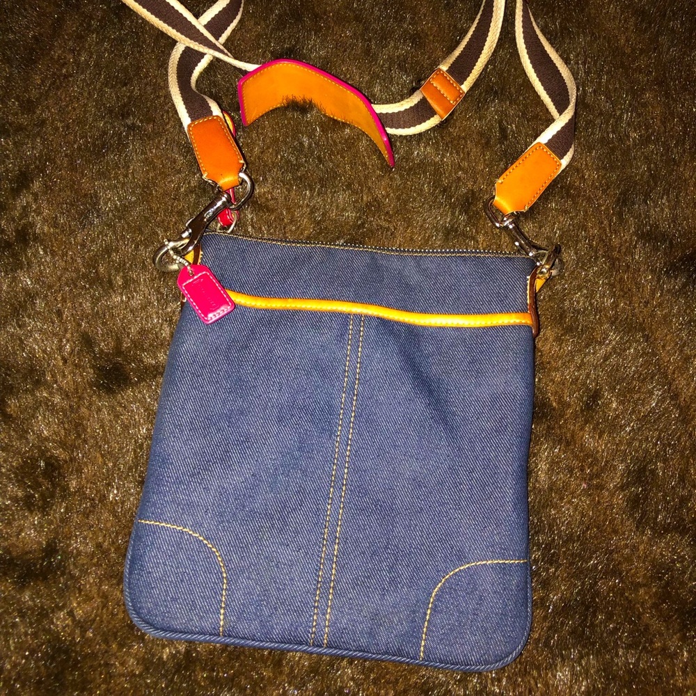 COACH Denim Crossbody Bag